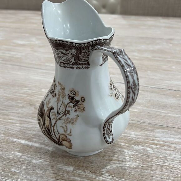 ANTIQUE REFLECTIONS by J. Godinger 7 .5" pitcher and pair of mugs - Picture 4 of 9